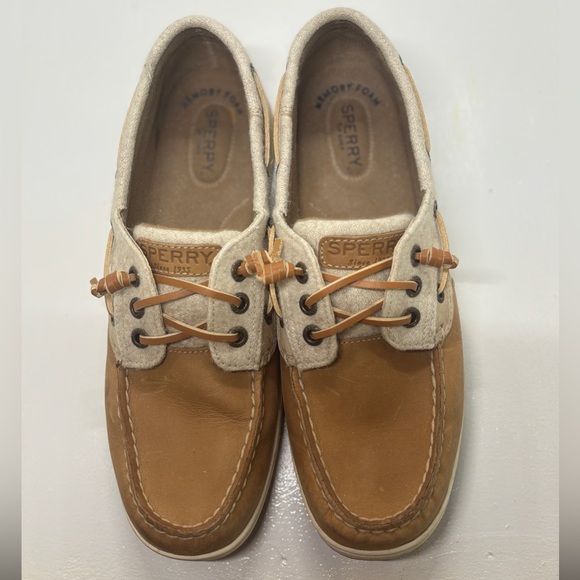 Women’s Sperry Rosefish Brown and Cream Boat Shoes size 9 - Picture 11 of 11